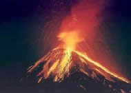 Volcano Arenal at night - one of Costa Ricas main attractions